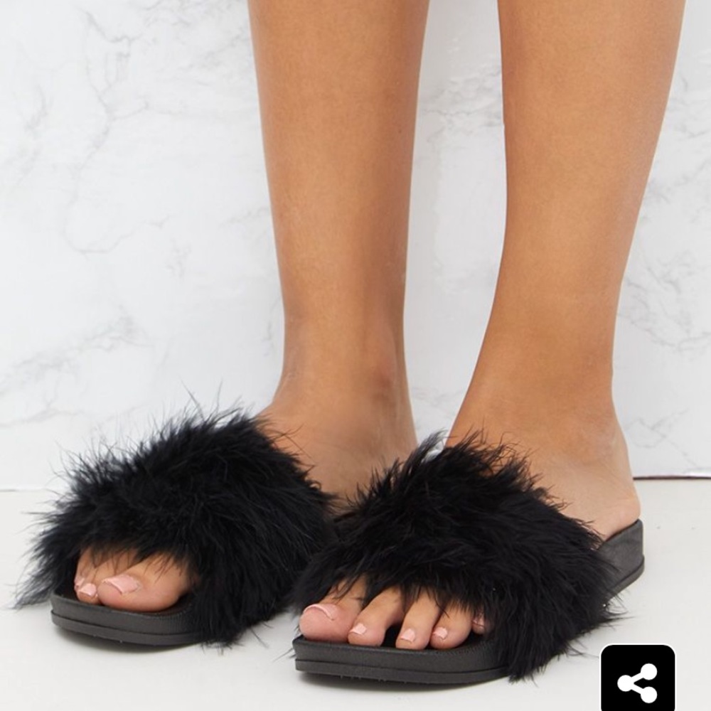 Black fur slides